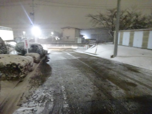 愛知大府寮の雪