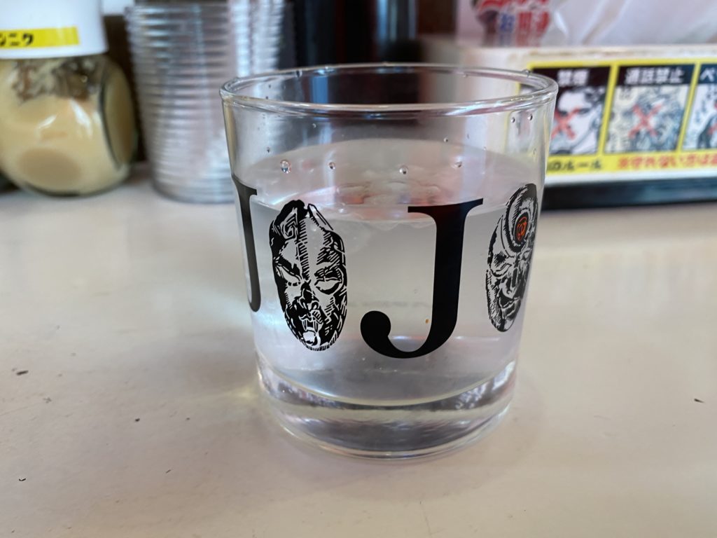ジョジョのガラスコップ